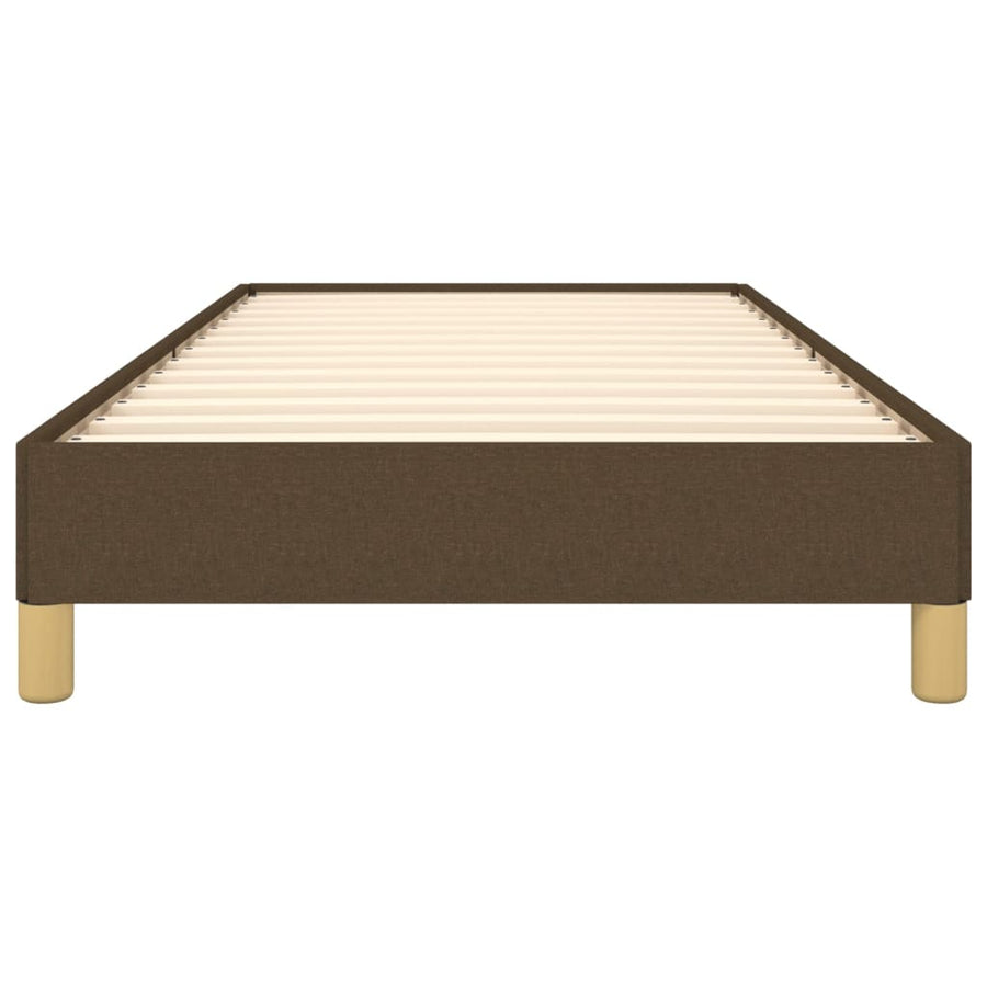 Bedframe stof donkerbruin 80x200 cm 80 x 200 cm 25 cm