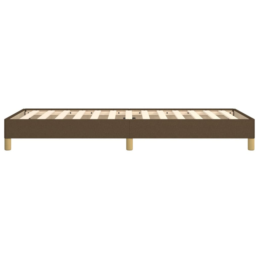 Bedframe stof donkerbruin 80x200 cm 80 x 200 cm 25 cm