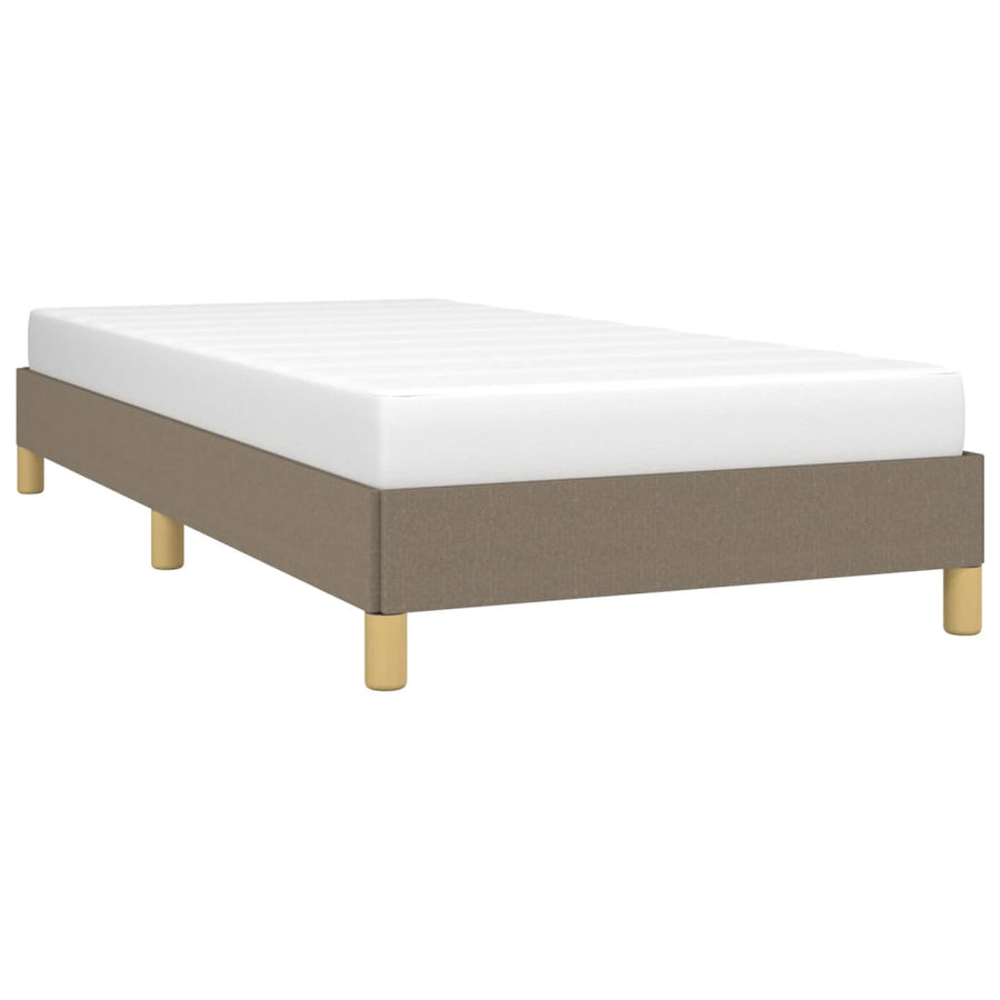 Bedframe stof taupe 80x200 cm 80 x 200 cm 25 cm
