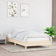 Bedframe 80x200 cm stof crèmekleurig
