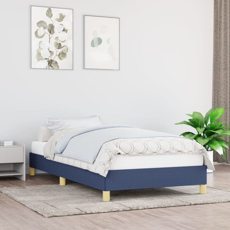 Bedframe Stof Blauw 80 x 200 cm 25 cm