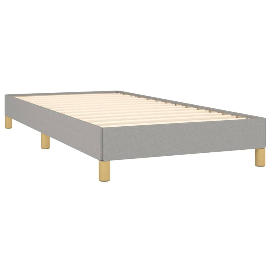 Bedframe Stof Lichtgrijs 90 x 190 cm 25 cm