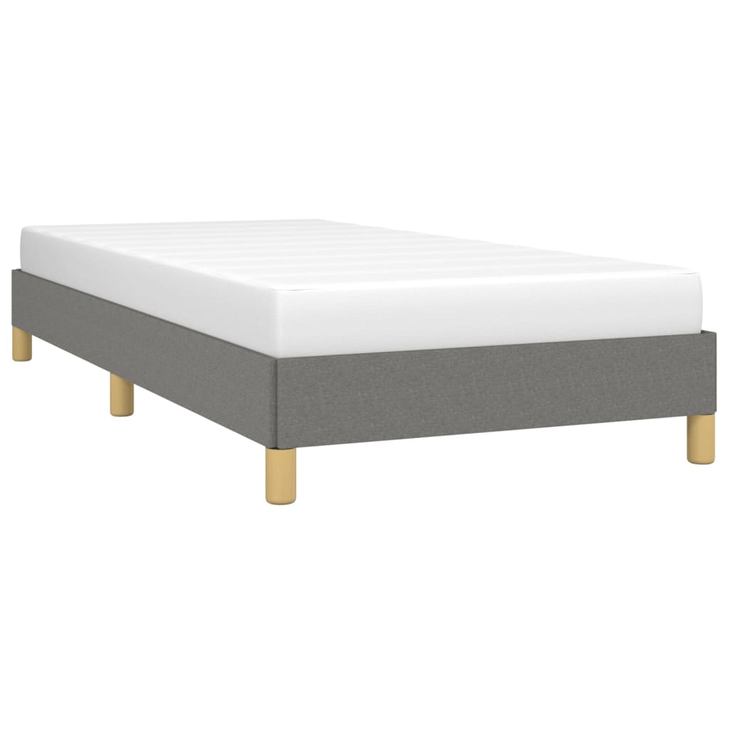 Bedframe Stof Donkergrijs 90 x 190 cm 25 cm