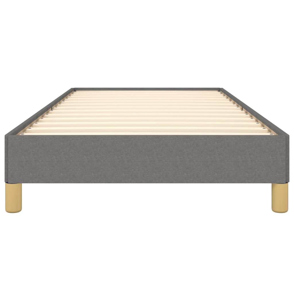 Bedframe Stof Donkergrijs 90 x 190 cm 25 cm