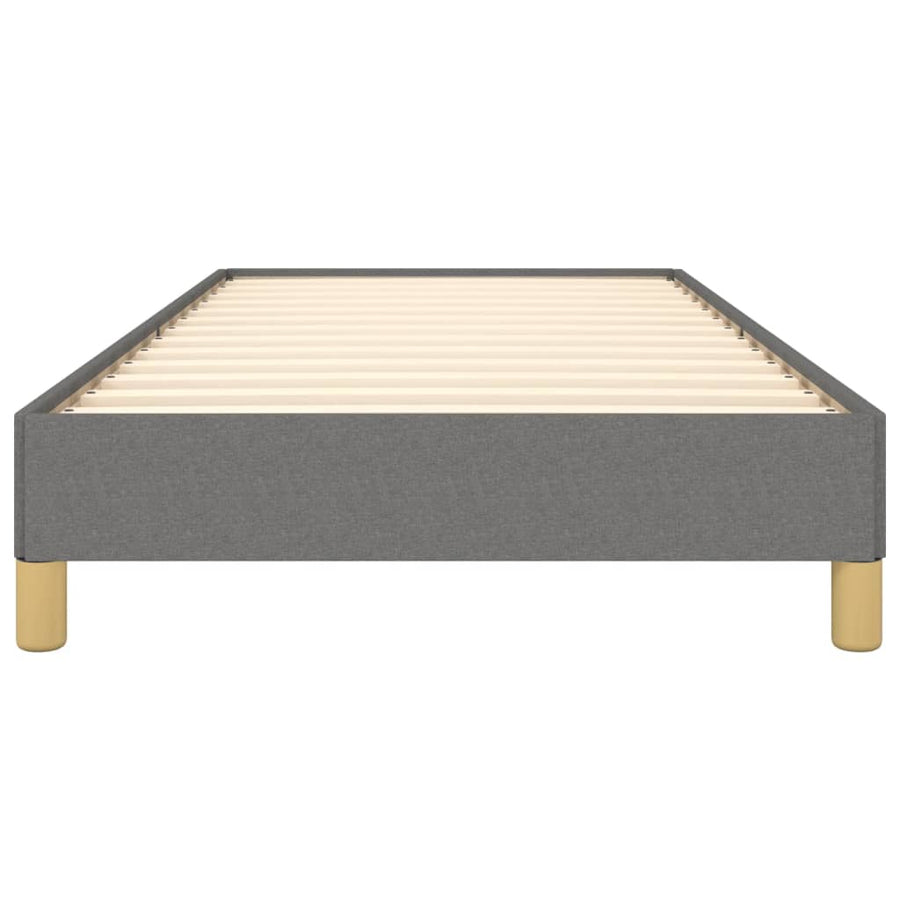 Bedframe Stof Donkergrijs 90 x 190 cm 25 cm