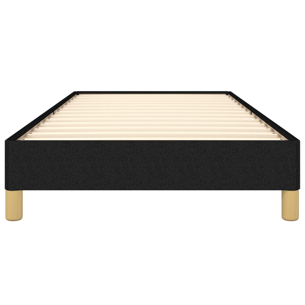Bedframe Stof Zwart 90 x 190 cm 25 cm