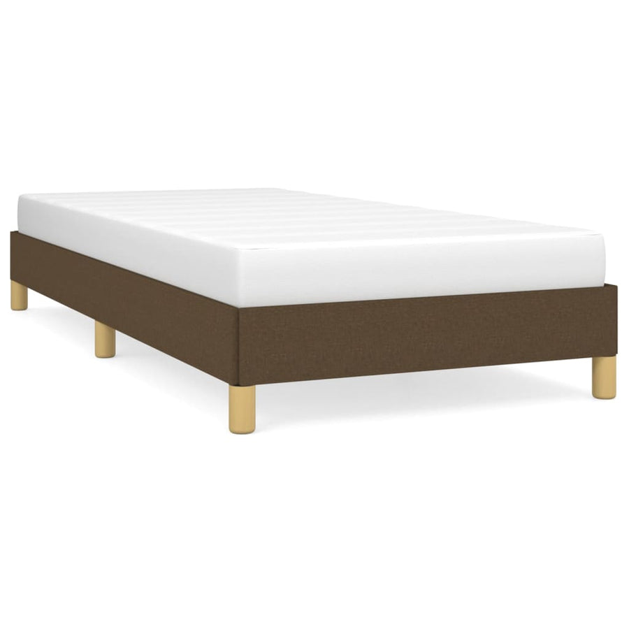 Bedframe stof donkerbruin 90x190 cm 90 x 190 cm 25 cm