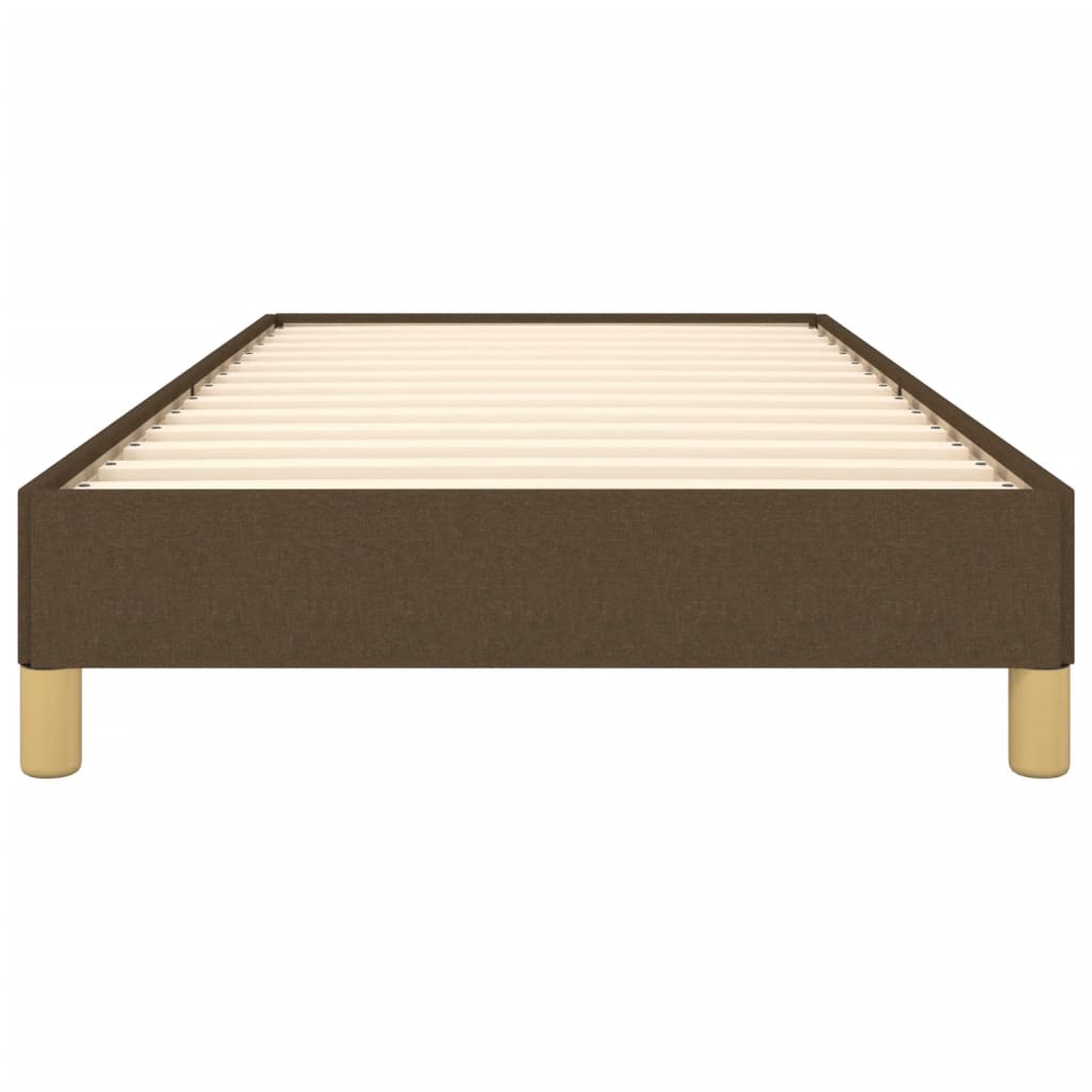 Bedframe stof donkerbruin 90x190 cm 90 x 190 cm 25 cm