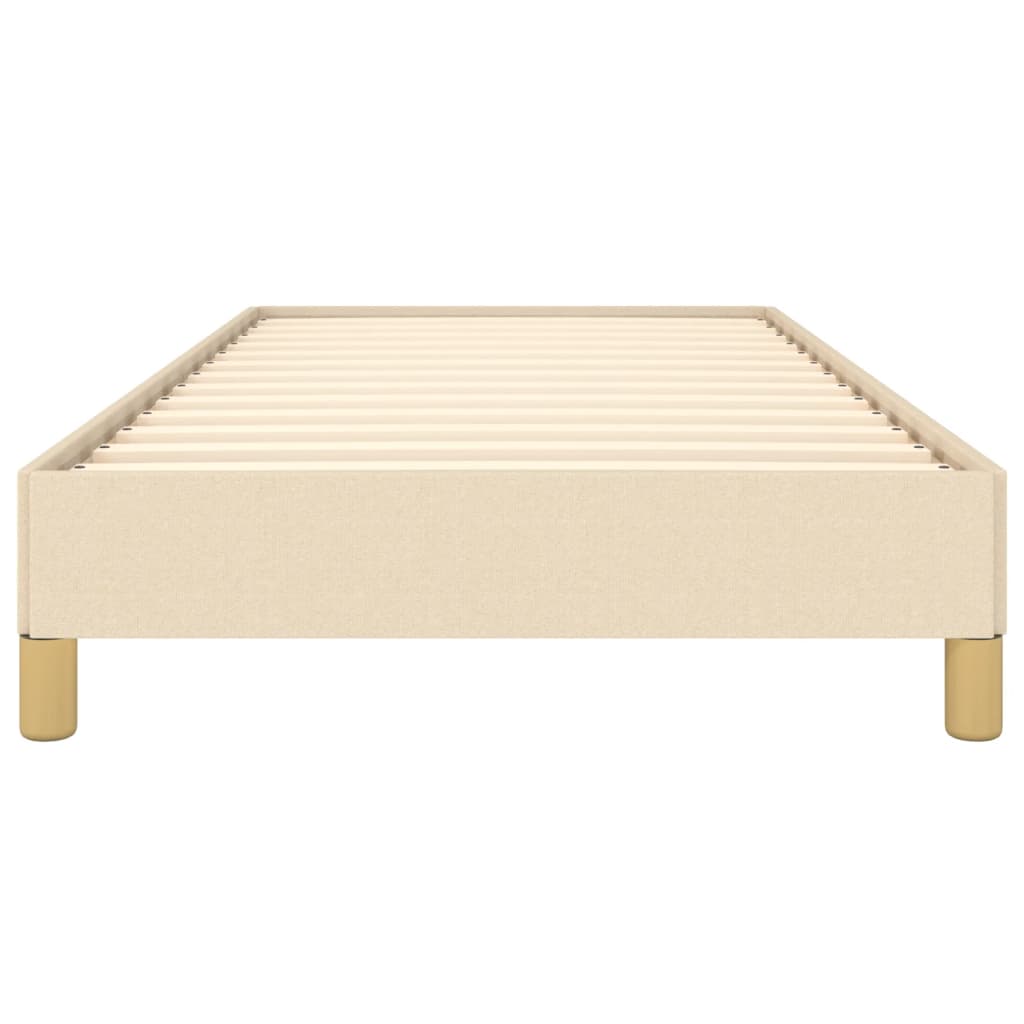 Bedframe Stof Kleurig Crème 90 x 190 cm 25 cm