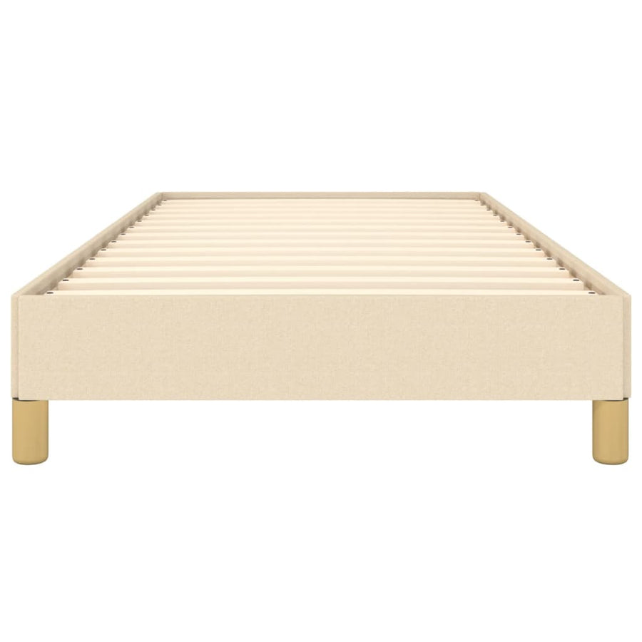 Bedframe Stof Kleurig Crème 90 x 190 cm 25 cm