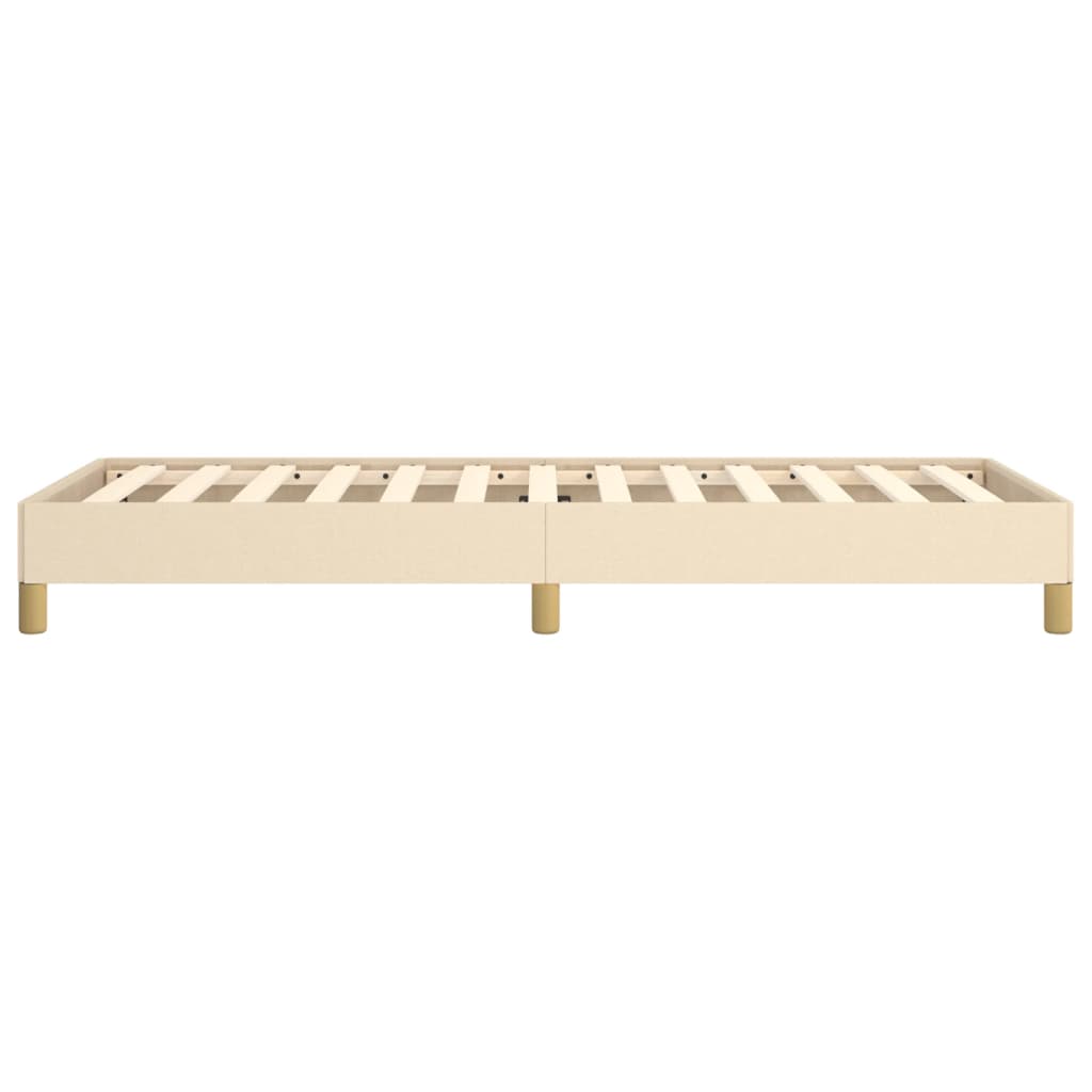 Bedframe Stof Kleurig Crème 90 x 190 cm 25 cm