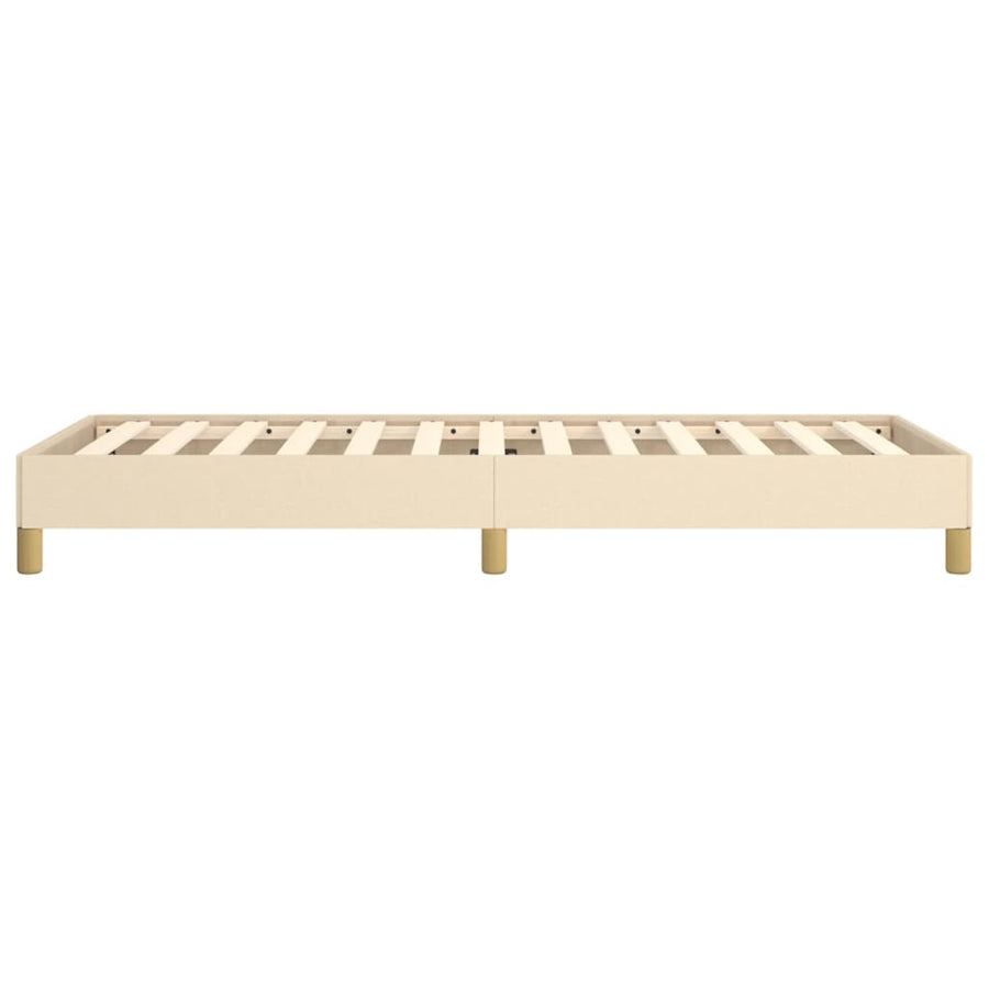 Bedframe Stof Kleurig Crème 90 x 190 cm 25 cm