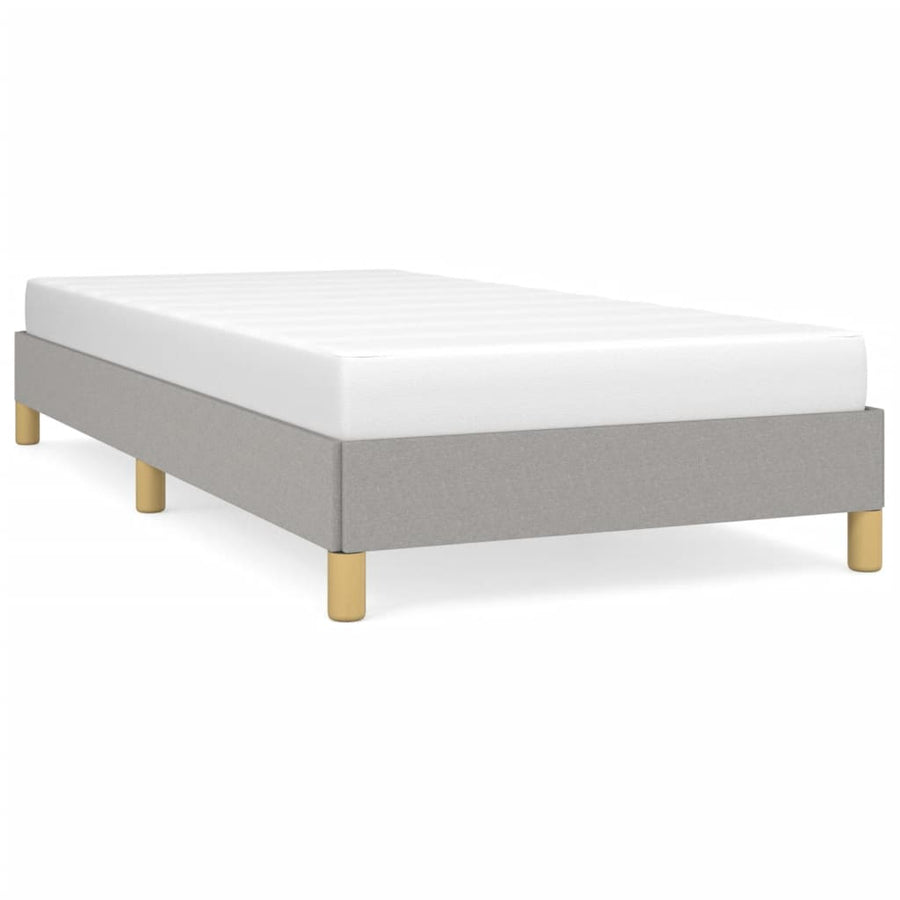 Bedframe Stof Lichtgrijs 90 x 200 cm 25 cm