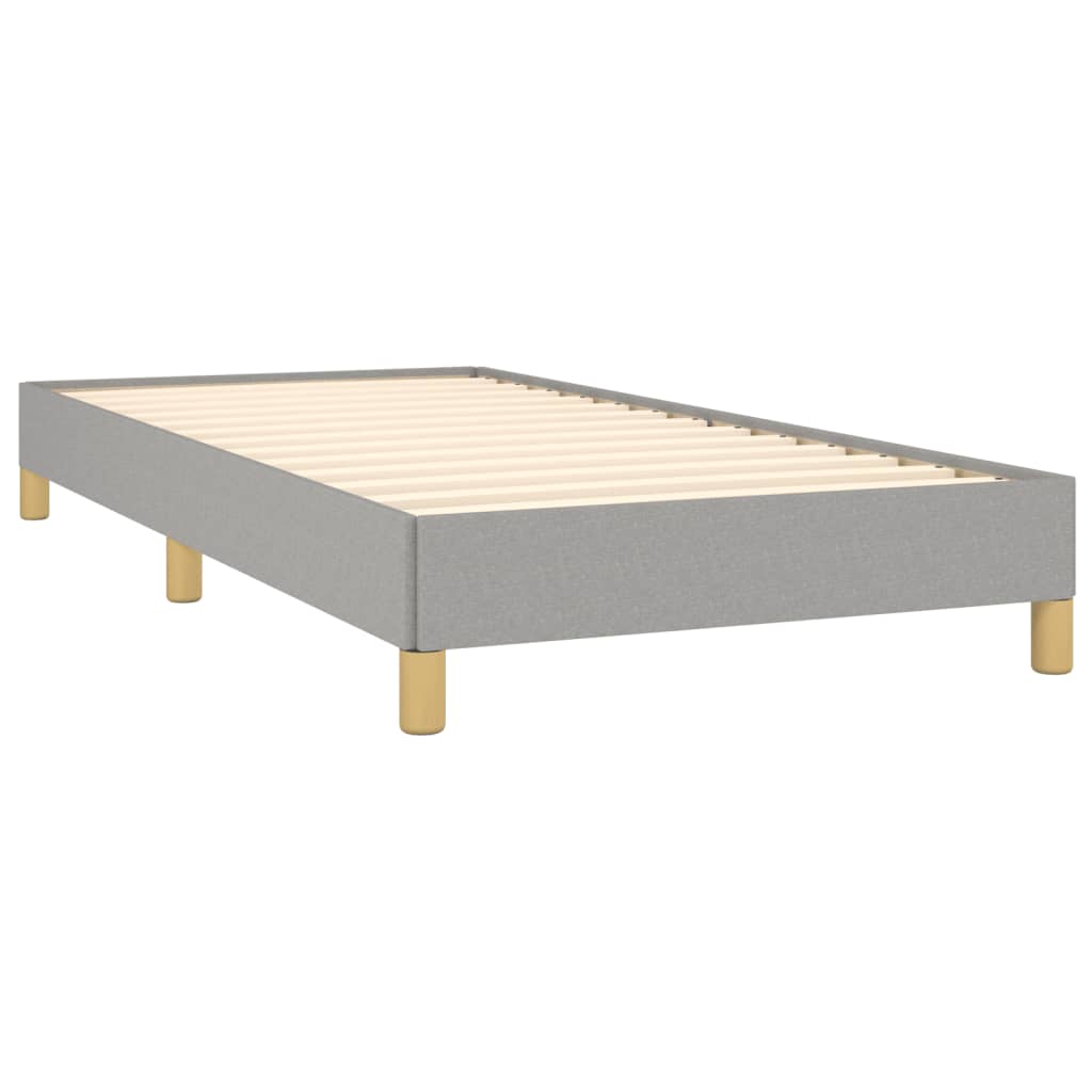 Bedframe Stof Lichtgrijs 90 x 200 cm 25 cm