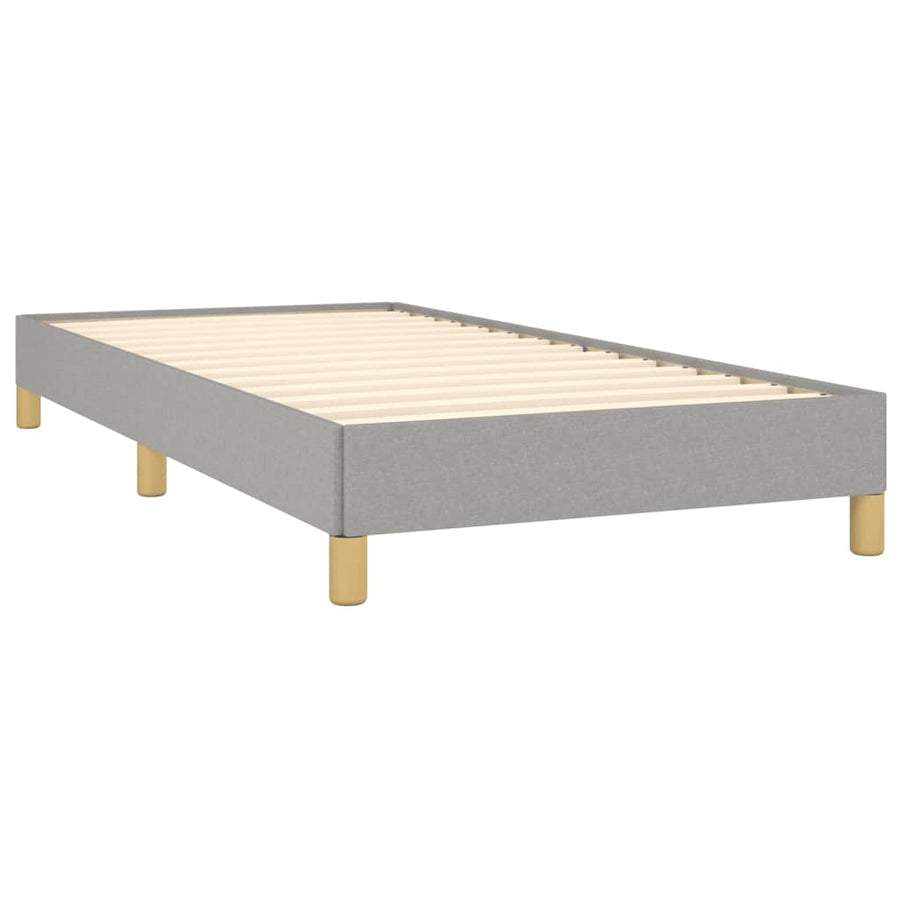 Bedframe Stof Lichtgrijs 90 x 200 cm 25 cm
