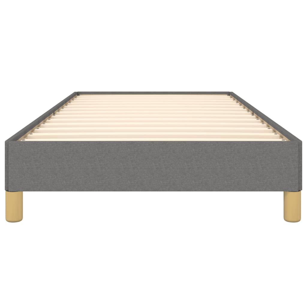 Bedframe Stof Donkergrijs 90 x 200 cm 25 cm