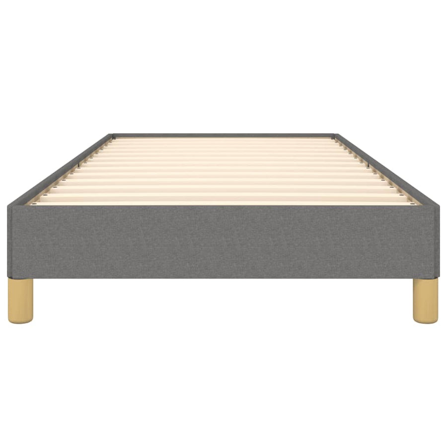 Bedframe Stof Donkergrijs 90 x 200 cm 25 cm