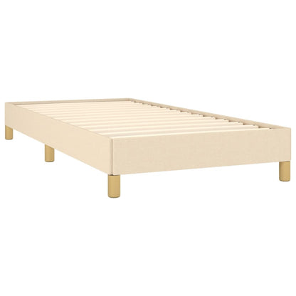 Bedframe Stof Kleurig Crème 90 x 200 cm 25 cm