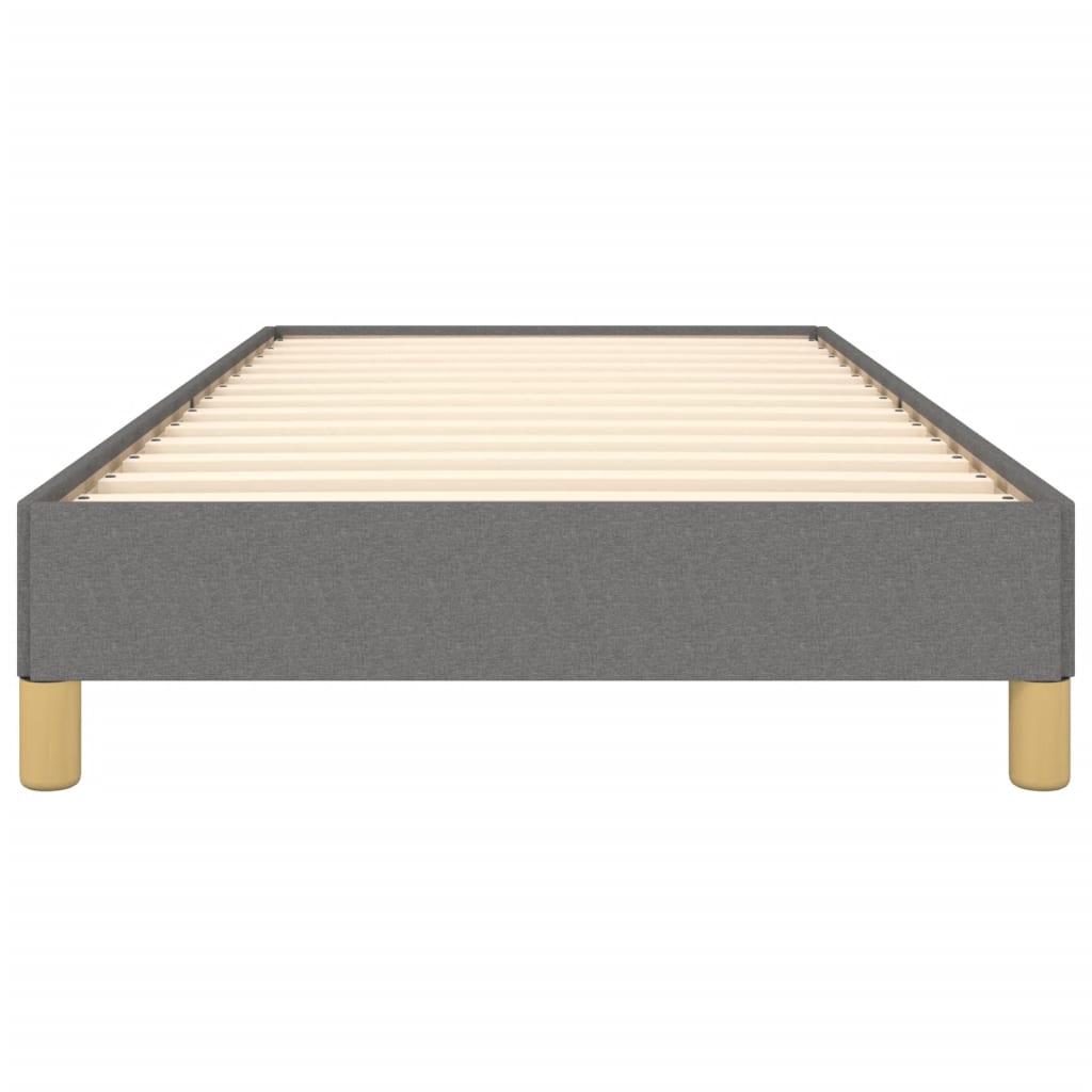 Bedframe Stof Donkergrijs 100 x 200 cm 25 cm