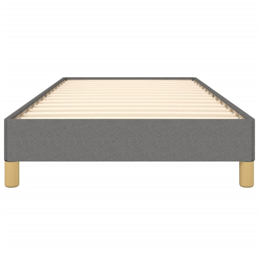 Bedframe Stof Donkergrijs 100 x 200 cm 25 cm