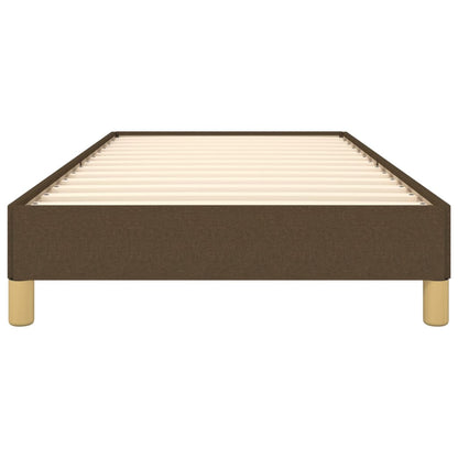 Bedframe stof donkerbruin 100x200 cm 100 x 200 cm 25 cm