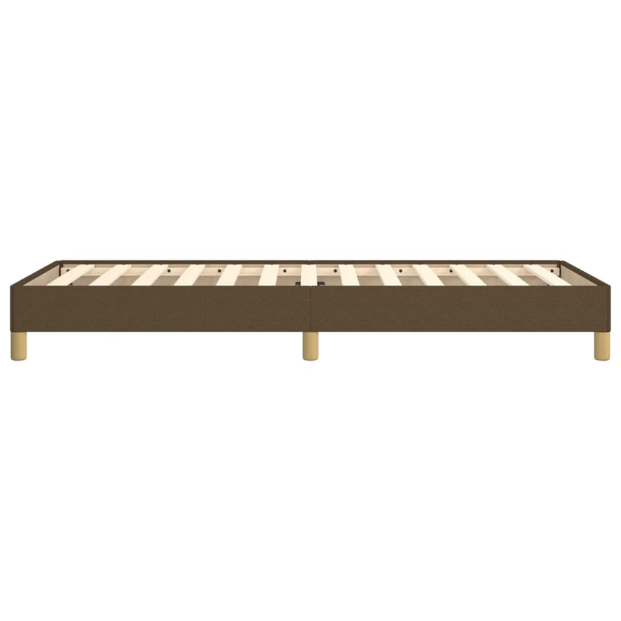 Bedframe stof donkerbruin 100x200 cm 100 x 200 cm 25 cm