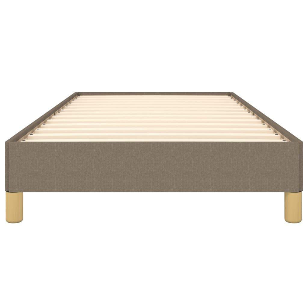 Bedframe stof taupe 100x200 cm 100 x 200 cm 25 cm