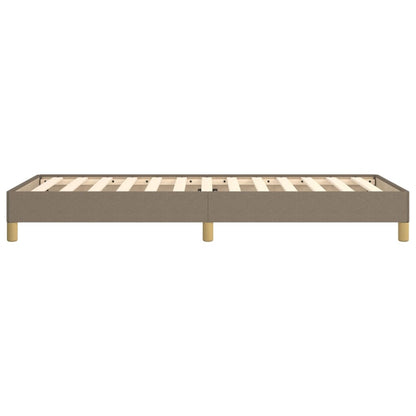 Bedframe stof taupe 100x200 cm 100 x 200 cm 25 cm