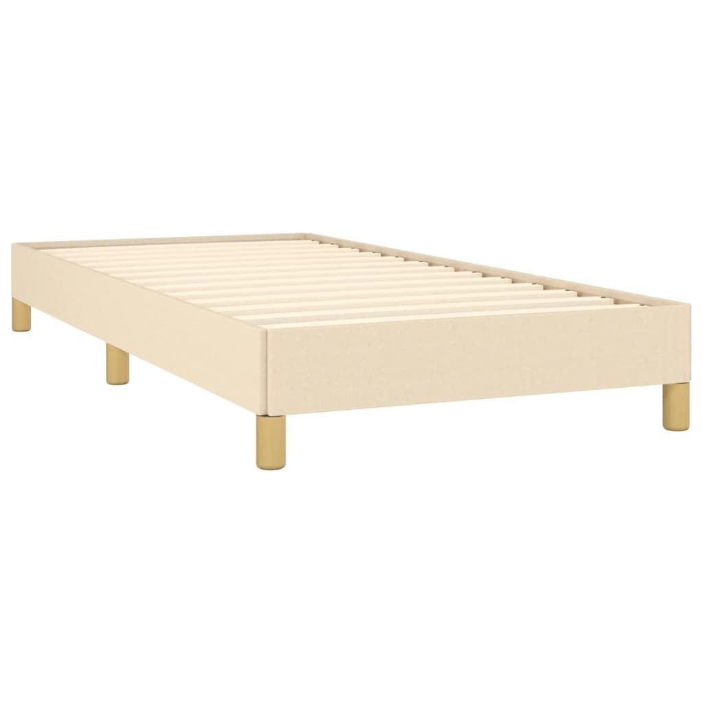 Bedframe Stof Kleurig Crème 100 x 200 cm 25 cm