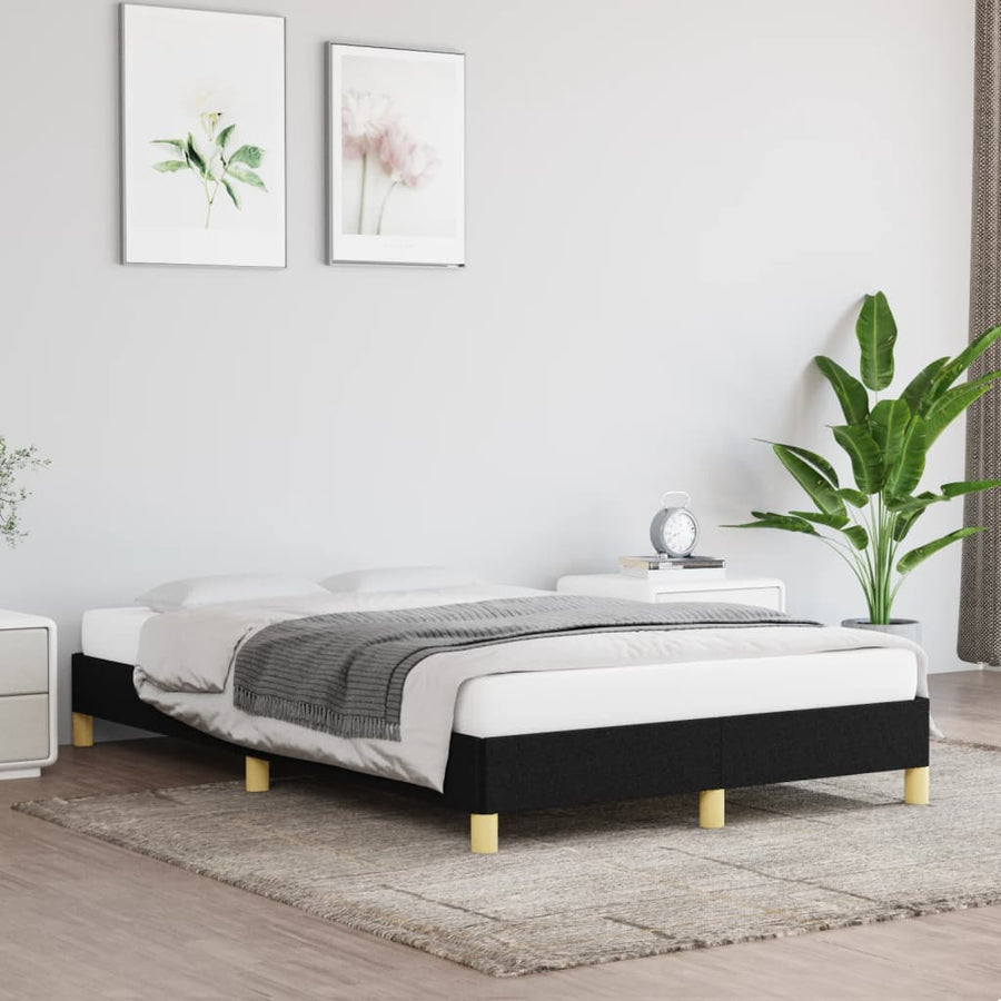 Bedframe Stof Zwart 120 x 200 cm 25 cm