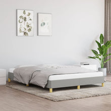Bedframe Stof Lichtgrijs 140 x 190 cm 25 cm