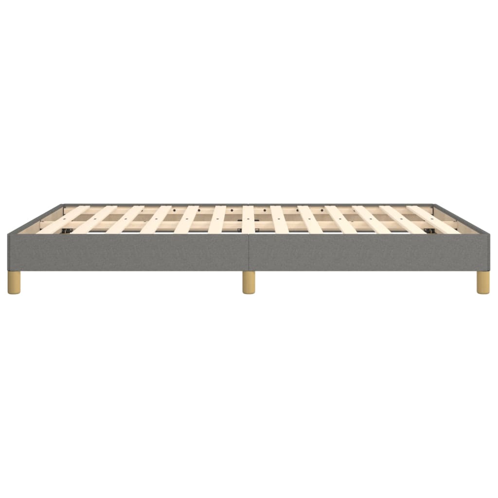 Bedframe Stof Donkergrijs 140 x 190 cm 25 cm