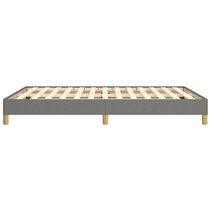Bedframe Stof Donkergrijs 140 x 190 cm 25 cm