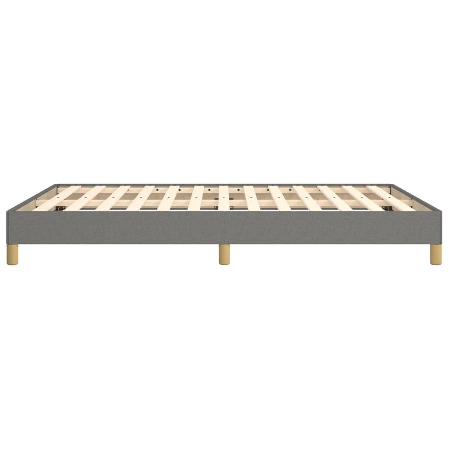 Bedframe Stof Donkergrijs 140 x 190 cm 25 cm