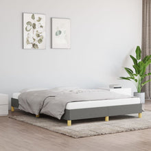 Bedframe Stof Donkergrijs 140 x 190 cm 25 cm