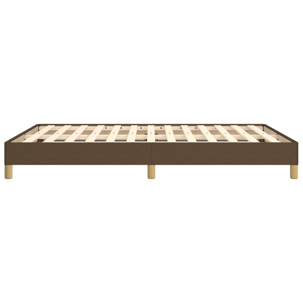 Bedframe stof donkerbruin 140x190 cm 140 x 190 cm 25 cm