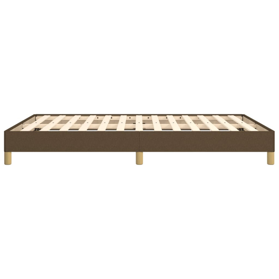 Bedframe stof donkerbruin 140x190 cm 140 x 190 cm 25 cm