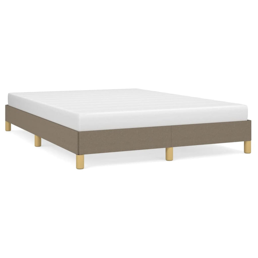 Bedframe stof taupe 140x190 cm 140 x 190 cm 25 cm