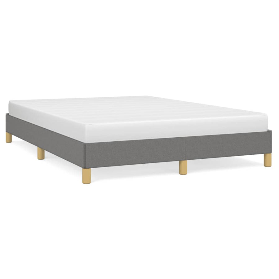 Bedframe Stof Donkergrijs 140 x 200 cm 25 cm