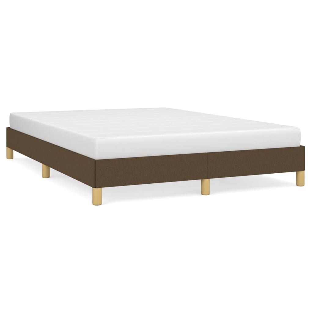 Bedframe stof donkerbruin 140x200 cm 140 x 200 cm 25 cm