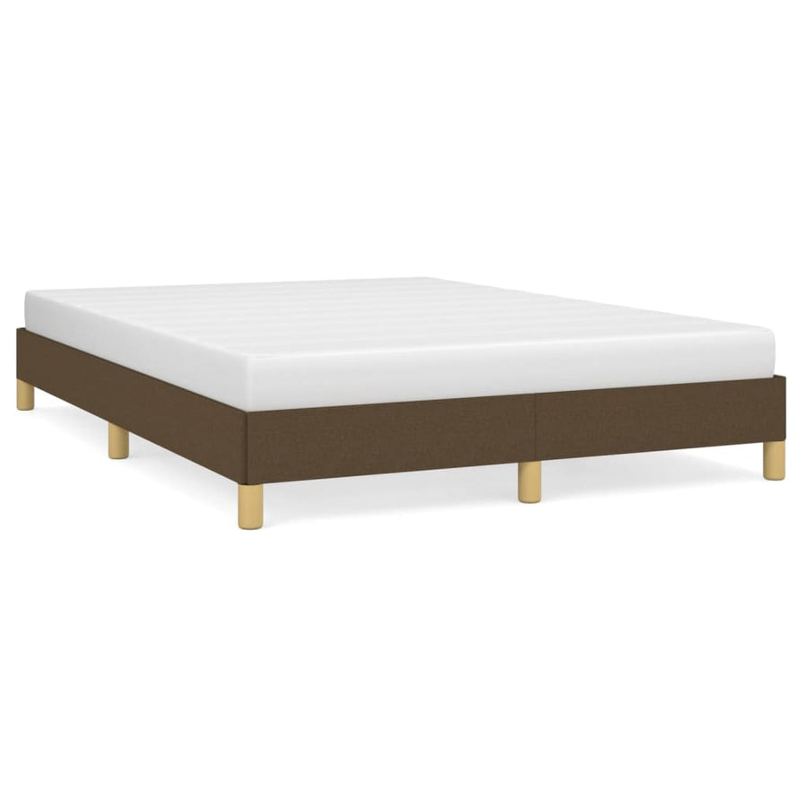 Bedframe stof donkerbruin 140x200 cm 140 x 200 cm 25 cm