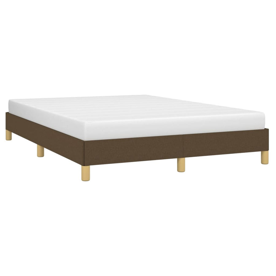 Bedframe stof donkerbruin 140x200 cm 140 x 200 cm 25 cm