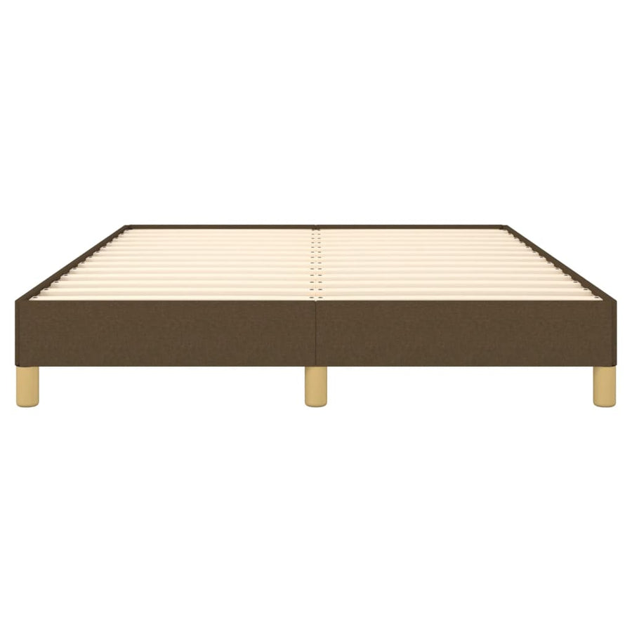 Bedframe stof donkerbruin 140x200 cm 140 x 200 cm 25 cm