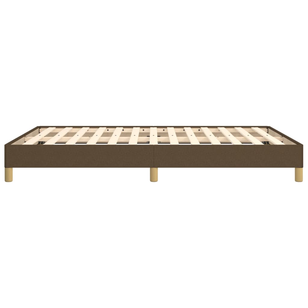Bedframe stof donkerbruin 140x200 cm 140 x 200 cm 25 cm