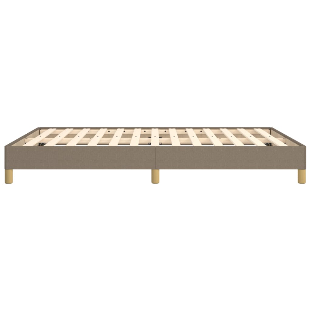 Bedframe stof taupe 140x200 cm 140 x 200 cm 25 cm
