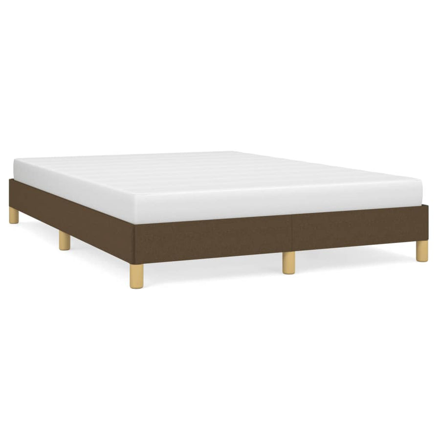 Bedframe stof donkerbruin 160x200 cm 160 x 200 cm 25 cm