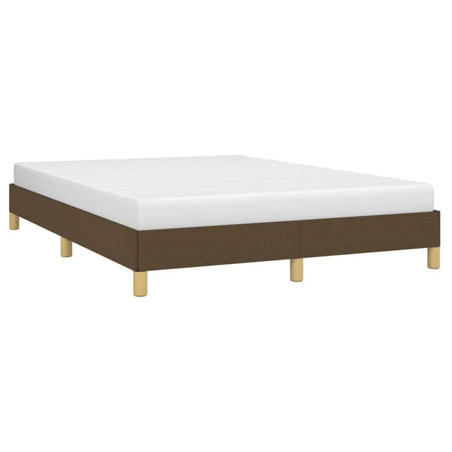 Bedframe stof donkerbruin 160x200 cm 160 x 200 cm 25 cm