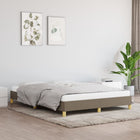 Bedframe stof taupe 160x200 cm 160 x 200 cm 25 cm