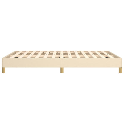 Bedframe Stof Kleurig Crème 160 x 200 cm 25 cm