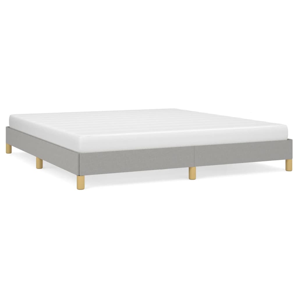 Bedframe Stof Lichtgrijs 180 x 200 cm 25 cm